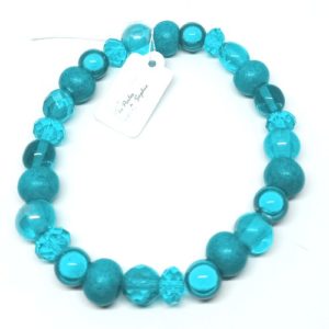 bracelet elastique bleu