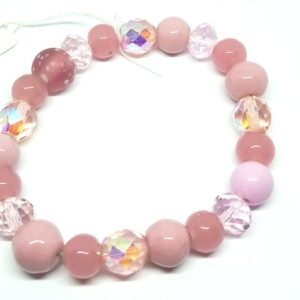 bracelet elastique rose