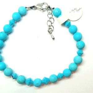bracelet pierres turquoise