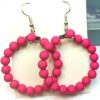 BO creoles rose fuchsia