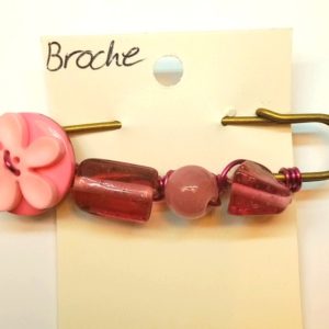 broche rose