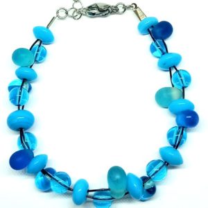 bracelet tresse bleu
