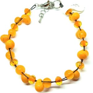 bracelet tresse jaunesafran