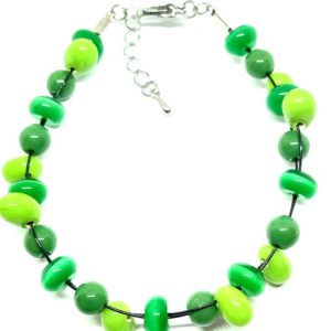 bracelet tresse vert