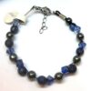 bracelet lapis lazuli tresse